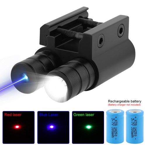 2-in-1 Rechargeable Green/ Blue Laser Sight For Pistol 17 19 34 Taurus G2C G3 US - Picture 10 of 15