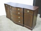 Beautifully Restored Federal 1950 High-End Inlay Irwin Furniture Mahogany Buffet