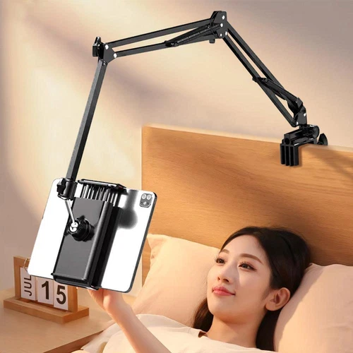Tablet Holder for Bed Ipad Stand 360 Rotating Desktop Phone Mount with Aluminun