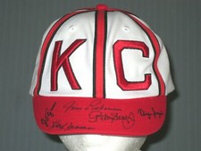 Kansas City Monarchs Negro Leagues Baseball Hat Signed Jim Robinson + Autographs