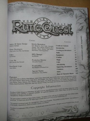 (RPG Sourcebook) RUNE QUEST (2006 Mongoose Publishing, 2nd printing HC) - Picture 3 of 10