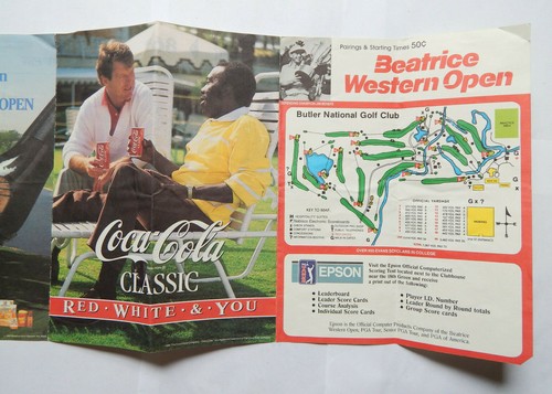 PGA Beatrice Western Open Program and Course Map (1989) - Picture 3 of 6