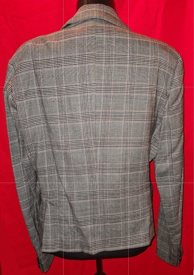 CHAQUETA BLAZER MUJER ITALIA VINTAGE AUTÉNTICA LANA GIANFRANCO FERRE-TALLA:12/46 Foto 3 de 4