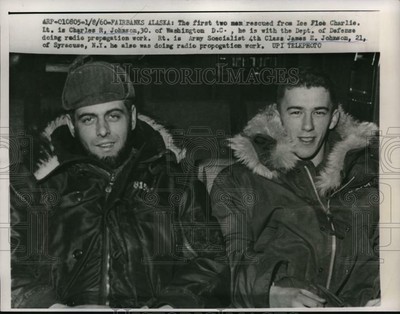 1960 Press Photo Fairbanks, Alaska CH Johnson, JE Johnson ...