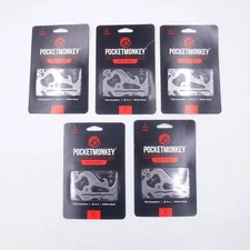 5 Pack PocketMonkey Deluxe 12-In-1 Wallet Sized Multi-Tools 2153412