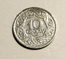 Poland 1923 10 Groszy unc Coin