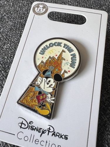 Disney Parks Pin Mickey Mouse 90. Geburtstag Pin Unlock The Fun Mickey Mouse Pin - Bild 5 von 9