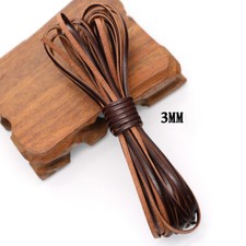 5M 3/4/5/8mm Faux Leather Flat Cord Rope DIY Jewellery leather String Accessory