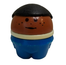 Little Tikes Toddle Tots AA Boy Son Figure Chunky People Blue Pants Vtg 1.75"