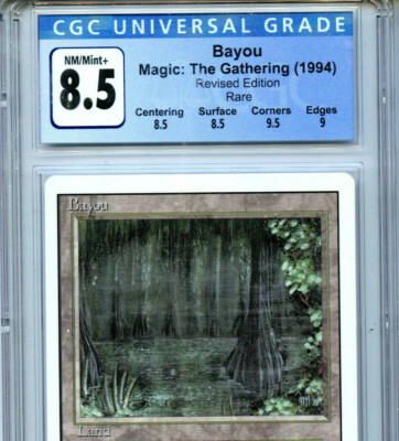 MTG Revised Dual Land Bayou CGC 8.5 NM-MT+ Card Magic The