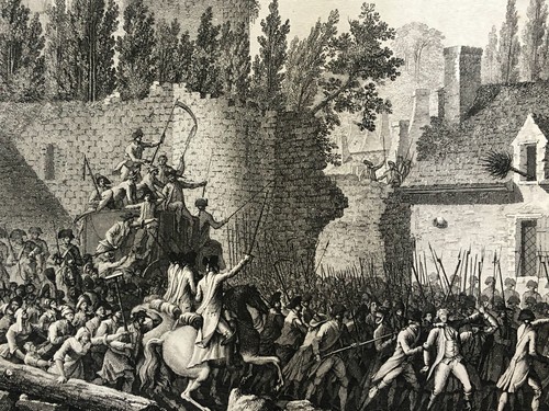 French Revolution Besenval Leads To Brie Comte-Robert 1789 Etching 1804 - Picture 3 of 7