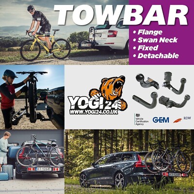 Swan Neck Tow Bar For FIAT Panda II (2003-2012) Pin Bypass