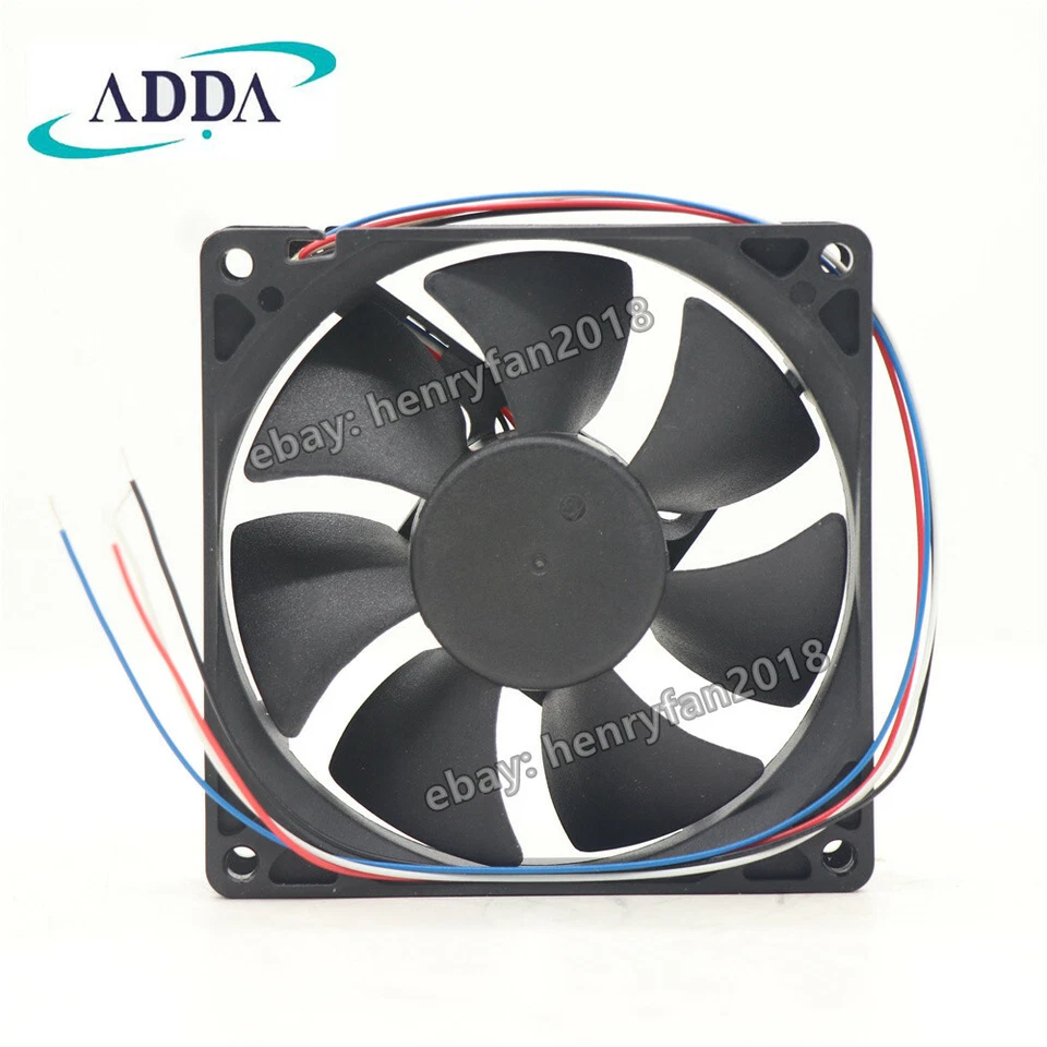 ADDA AD0912UX-A7BGL Axial Fan 12V 0.5A 92*92*25MM 4wire Desktop Case Cooling Fan - Image 2 of 4