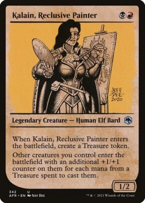 Kalain, Reclusive Painter SHOWCASE 1x MtG Adventures the Forgotten Realms SP/NM