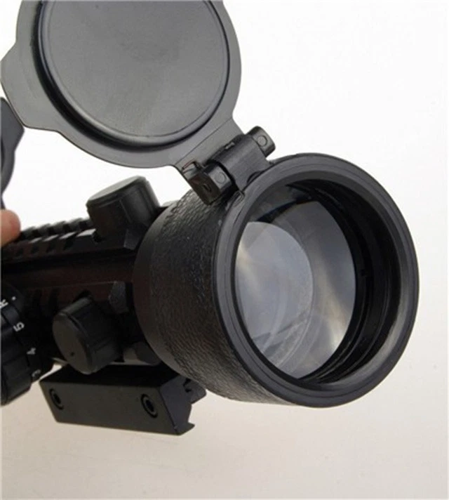 2x42mm Hunting Rifle Scope Optics Sight Red Green Dot with 20mm Tri-Rail Mount - Image 4 of 4