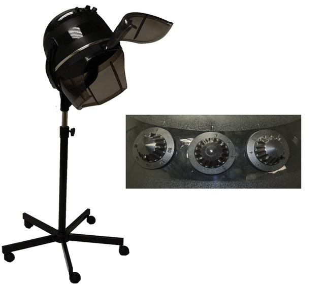 Professional Hooded Hair Dryer Wheels Stand Barber Beauty Salon