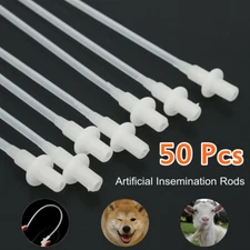 50/100pcs Disposable Artificial Insemination Rods Tube For Dog Goat Sheep Breed
