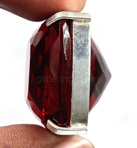 128.80 Ct Natural Red Ruby Pendant Cushion Cut IGL Certified Loose Gemstone 5MST - 第 4/8 張圖片