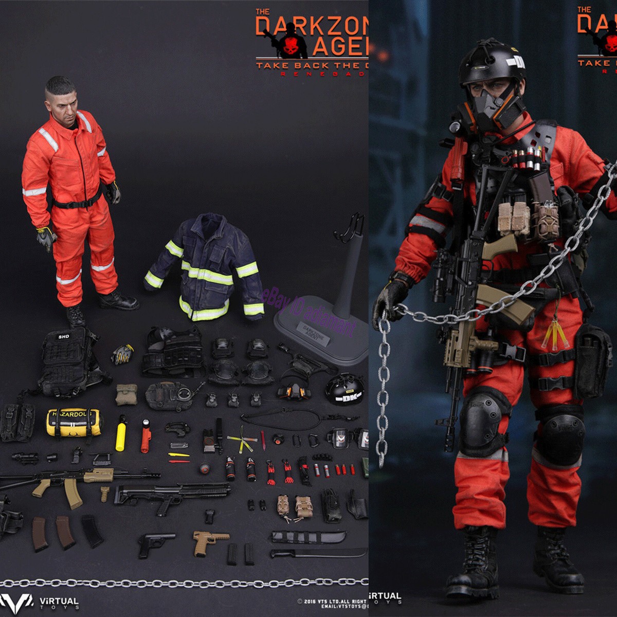 VTS DARKZONE AGENT フィギュア 1/6 1/6 VTS TOYS VM-017 ディビジョン エージェント Division THE