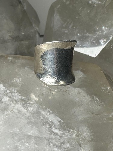 Cigar Band ring signed MMA knuckle band size 6 sterling silver women girls - Picture 12 of 13