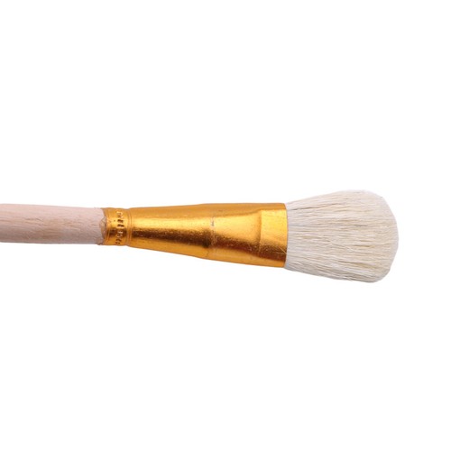 Artist Fan Paint Brush Set Long Handle Oil Acrylic Painting Handmade Tools SG - Picture 3 of 7