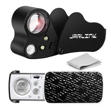 2 Pack Jewelers Loupe, 30X 60X 90X Illuminated Jewelers Eye Magnifier