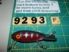 V9293 F BOMBER WOODEN  FISHING LURE