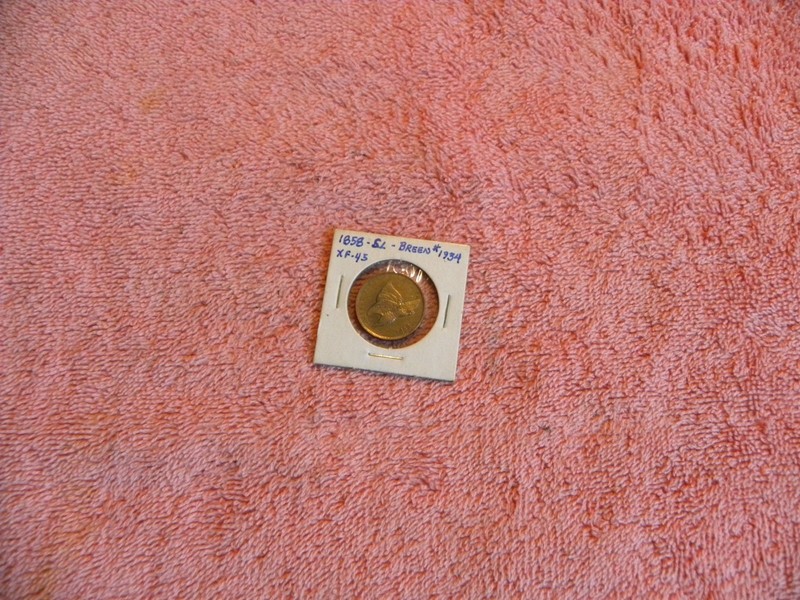 U.S COIN 1858 FLYING EAGLE ONE CENT (1c) - Small Letters - Breen #1934
