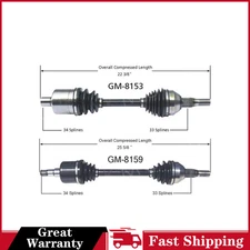 For Pontiac Montana Chevy Uplander FWD Pair of Front CV Axle Shafts SurTrack Set