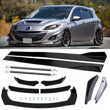 For Mazda 3 Mazdaspeed3 Front Bumper Spoiler Splitter Body Kit Side Skirt Rear L