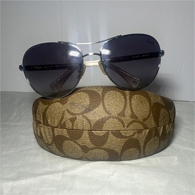 Coach Allegra 5567 Rimless Silver Metal Sunglasses Gray  display picture 1