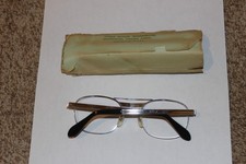 Vintage Titmus Z87 Safety Eyeglasses Frame In Silver Finish 52-22 