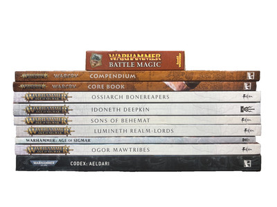 Warhammer Age of Sigmar Hardcover Core & Codex Warcry Lot of 9