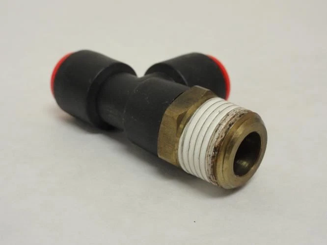 205325 Old-Stock; SMC KQY11-36S Tee Fitting; 3/8" Tube x2 To 3/8 MNPT - Image 3 of 4