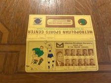 original 1968-69 MINNESOTA PIPERS ABA & NORTH STARS NHL SCHEDULE TICKET ENVELOPE