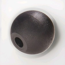 Hillman Black Ball Knobs, 1-3/8 in. Diameter Fitting, 1/4 in. 5/16 in. Screws