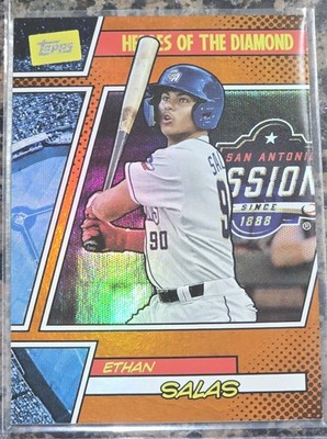 2024 Topps Pro Debut - Heroes of the Diamond #HOTD-2 Ethan Salas Orange Foil /25