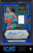 2023-24 Panini Select #RJ-MAR Amari Bailey Rookie Jersey Autographs Blue /49 D3B