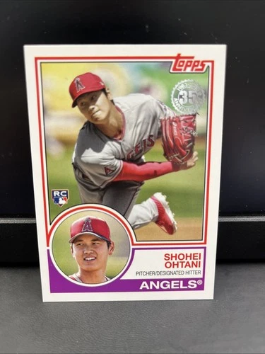 2018 Topps 1983 Design Shohei Ohtani rookie card RC #83-2