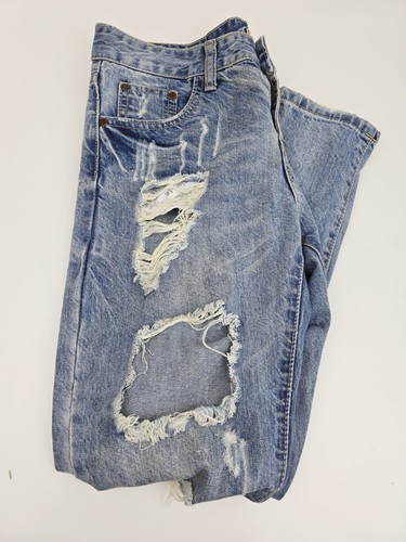 Vintage Vivienne Westwood Distressed Straight Jeans W28 UK 8 10 Y2k - Imagen 2 de 12