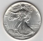 1991 WALKING LIBERTY AMERICAN EAGLE .999 FINE 1 OZ SILVER DOLLAR COIN TYPE 1 $1
