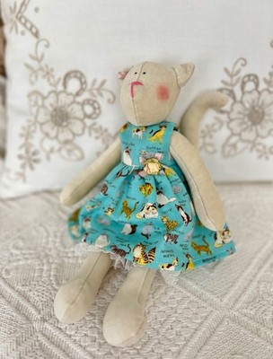 Tilda Cat  Berta First Birthday gift for Girl