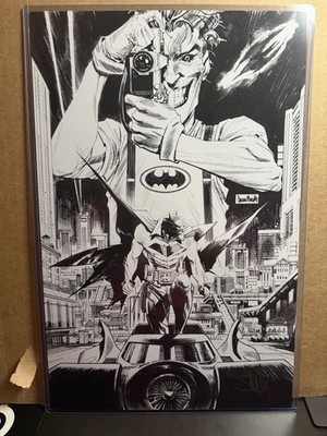 Batman Curse Of The White Knight Poster signed by Sean Gordon Murphy W/Toploader