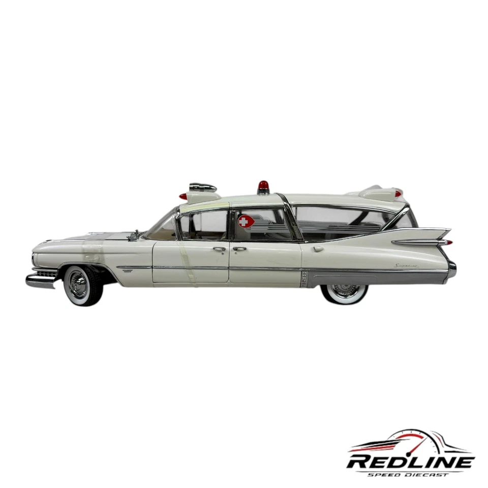 Precision Miniatures 1959 Cadillac Crown Royale Ambulance Sunset Coach 1:18 AH - Imagem 4 de 4