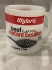 Vintage Wyler’s Beef Instant Bouillon Milk Glass Advertising Coffee Mug