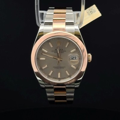 Rolex Datejust 41 126301 Sundust Dial Rose Gold Steel Oyster 41mm