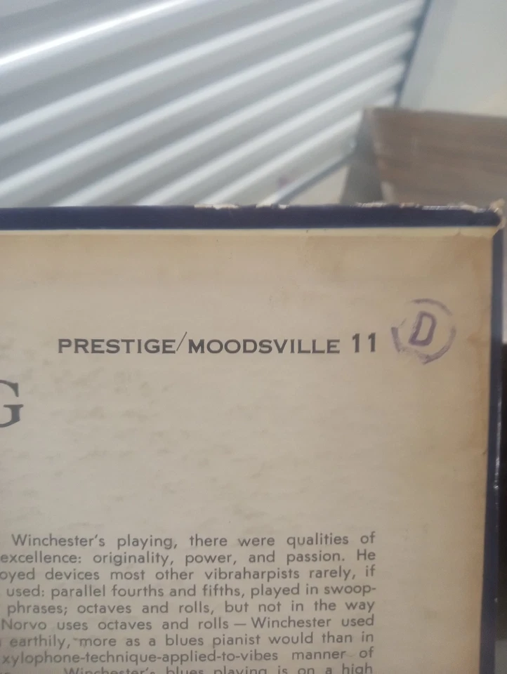 LEM WINCHESTER "With Feeling" LP 1961 Moodsville Mono Prestige MVLP 1 1 DG RVG - Image 3 of 4