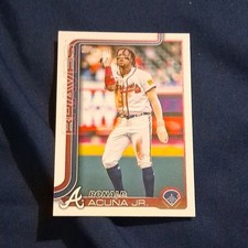 Topps 2025 Series 1 Ronald Acuña Jr. #207 Atlanta Braves Baseball Card