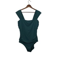 Jantzen Women  s One  Piece Swimsuit Size 12 Ruched, Tummy Control Adjustable