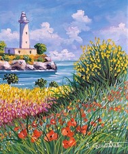 Quadri dipinti di paesaggi e marine . Olio su tela 25 x 30 cm